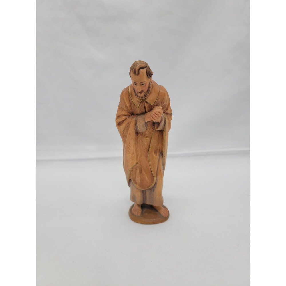 Vintage ANRI Wooden Hand Carved Kuolt Joseph for the 6" Nativity Set